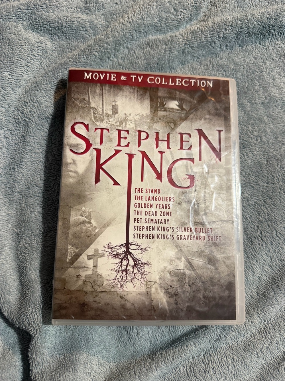 Movie & TV Collection DVD - Red, White & Gray Cover